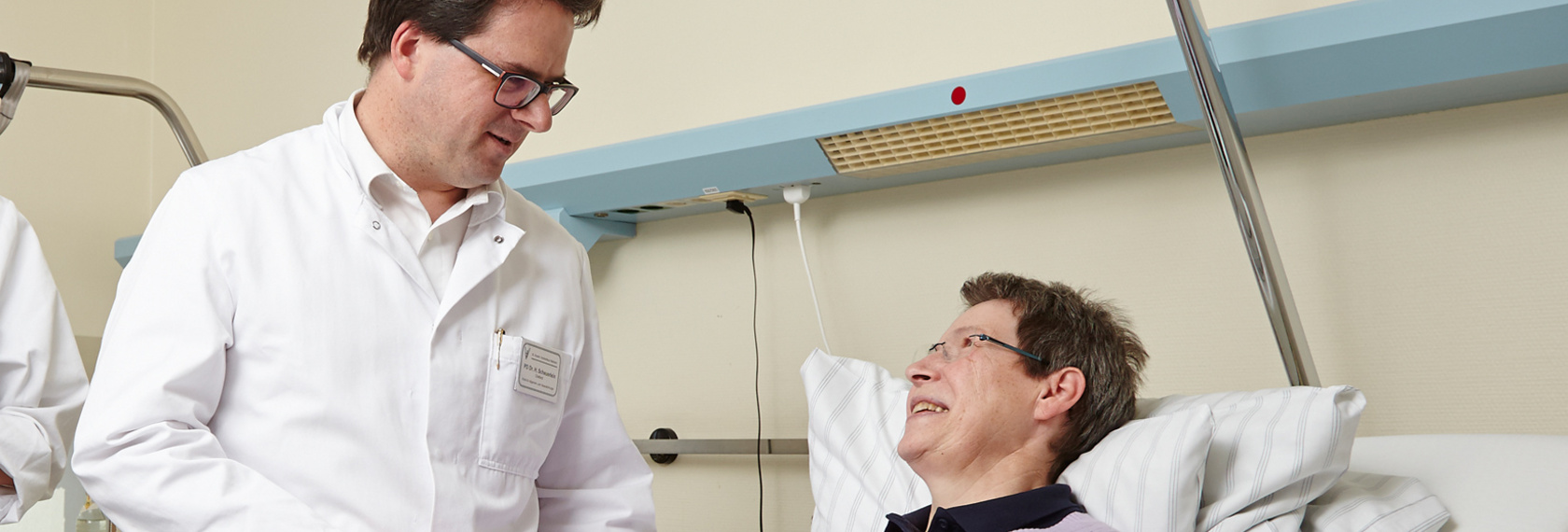 Chefarztvisite mit PD Dr. Hubert Scheuerlein, Allgemeinchirurgie, St. Vincenz-Krankenhaus Paderborn